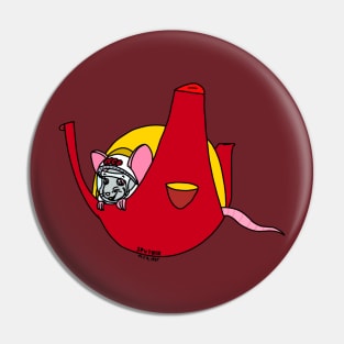 Sputnik Rat (Full Color Version) Pin