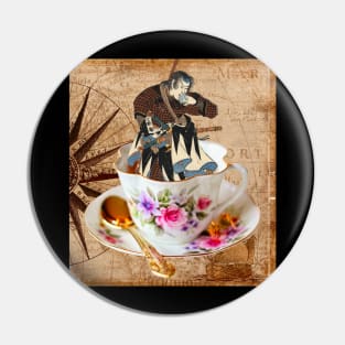 Tea Time Samurai Pin