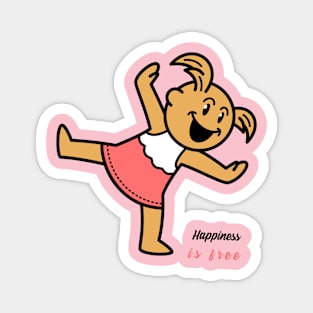 Happiness is free Magnet