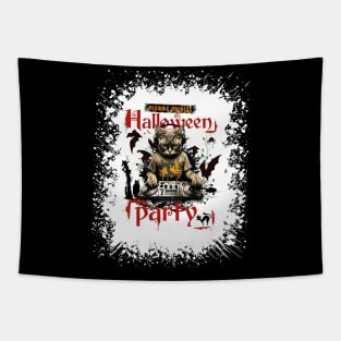 HALLOWEN PARTY - MEOWSIC MADNESS Tapestry