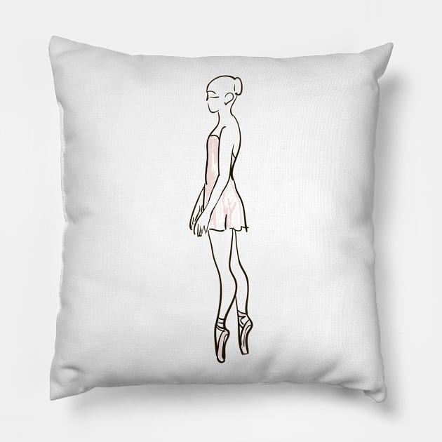 Ballerina Pillow by Olga Berlet