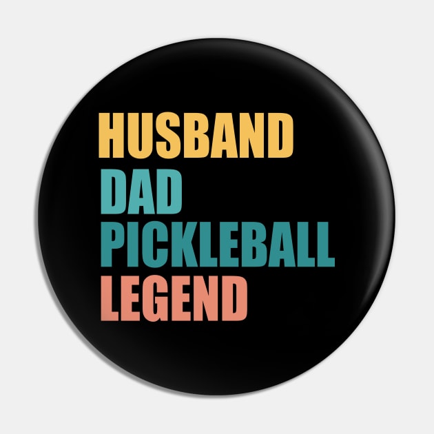 Husband Dad Pickleball Legend Pin by EvetStyles