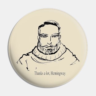 Papa Hemingway Pin