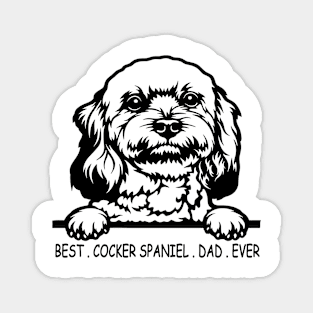 Cocker Spaniel Dad Shirt | Cocker Spaniel Shirt for Him | Best Cocker Spaniel Dad Ever Magnet