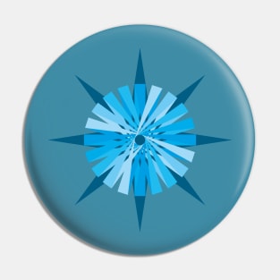 Angular Blue Geometrical Pin