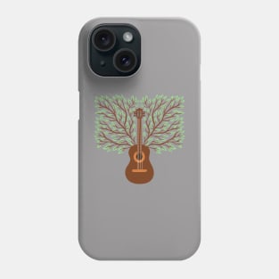 acoustic guitar tree of life guitar player nature guitarist Phone Case