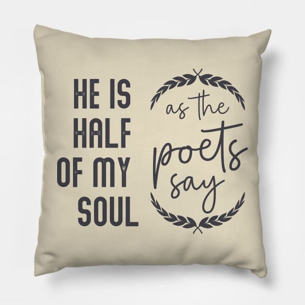 the song of achilles shirt, Dead Poets Society, booktok merch, Bookish t-shirt, Greek Mythology Literature, dark academia clothing Pillow by OutfittersAve