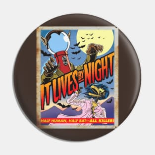 Mystery Science Rusty Barn Sign 3000 - It Lives By Night Pin