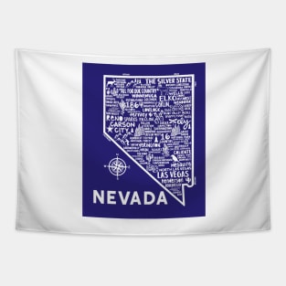 Nevada Map Tapestry