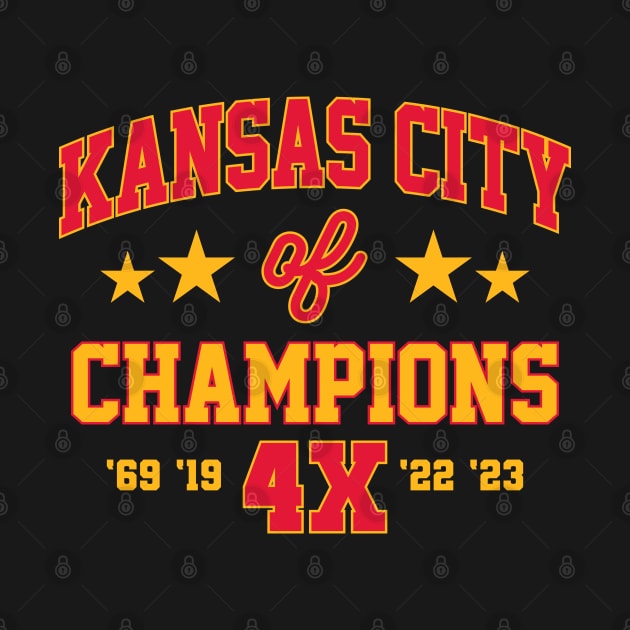 Super Bowl Champions 4x Kansas City Chiefs by GraciafyShine