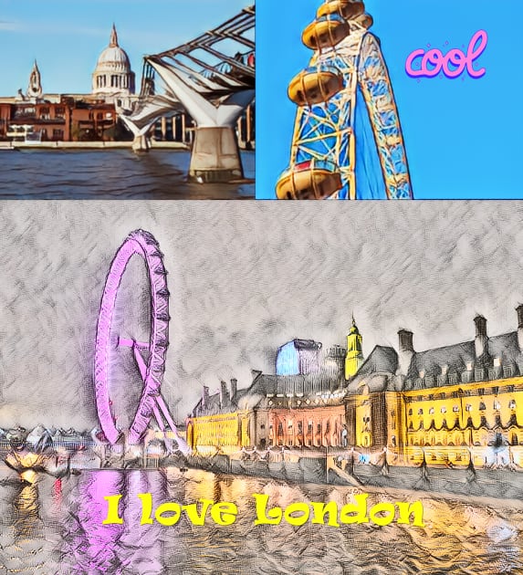 I Love London Eye Kids T-Shirt by fantastic-designs