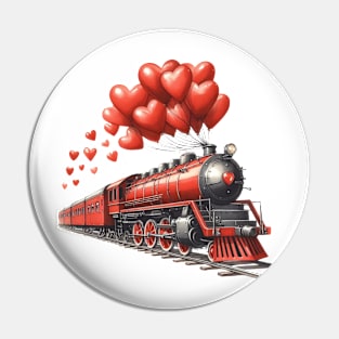 Valentine Train Pin