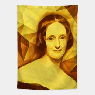 Mary Shelley Golden Portrait | Mary Shelly Artwork 10 Tapestry