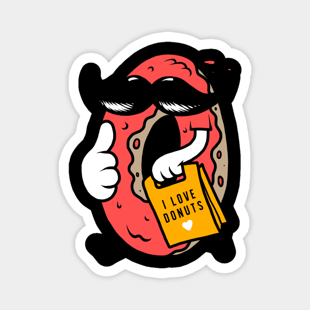 Mr Donuts Magnet by CyberpunkTees