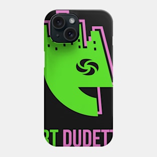 Art Dudette In Lime And Pink Phone Case