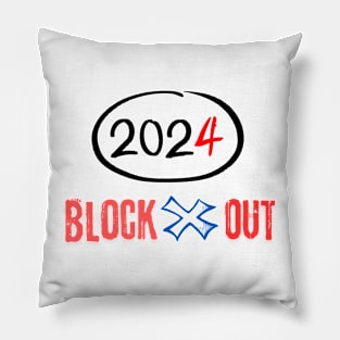 BLOCKOUT 2024 FAKE INFLUENCERS Pillow