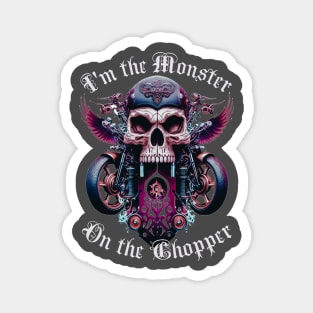 Monster on the Chopper Magnet