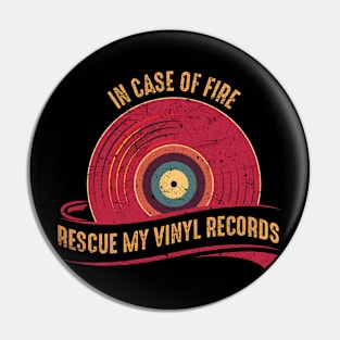 Vinyl Records Collector Pin