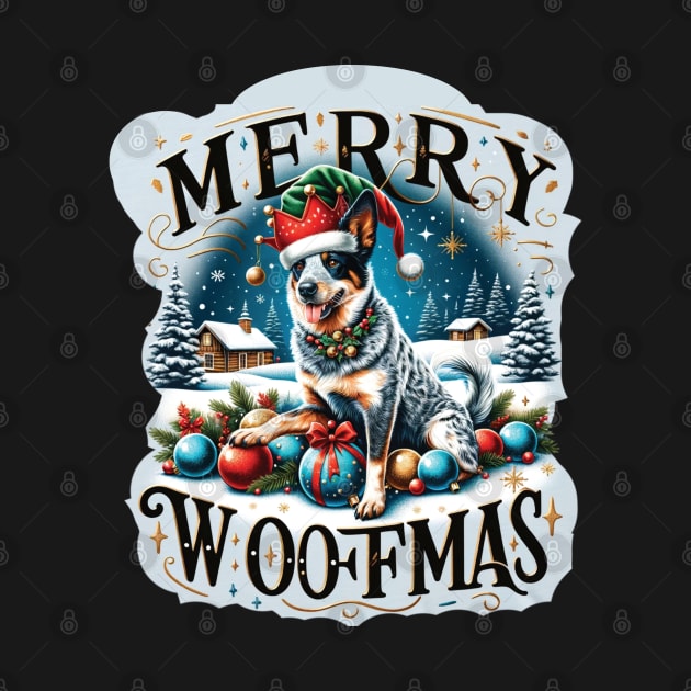 Merry Woofmas - Blue Heeler Christmas by TheWorldOfRush