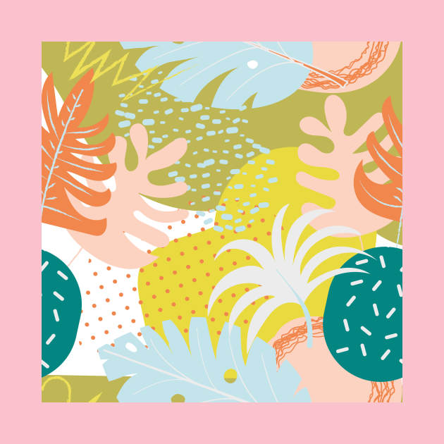 seamless leaves pattern 02 by Choulous79