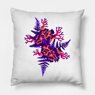 Coral Carnation - Green/Purple/Pink Pillow