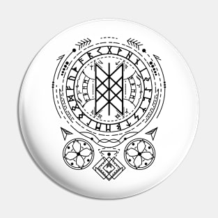 Web of Wyrd | Norse Pagan Symbol Pin