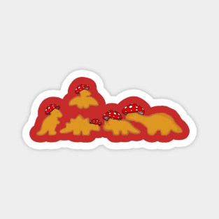 Dino Nuggets Mushies Magnet