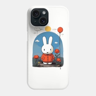 miffy with flowers Phone Case