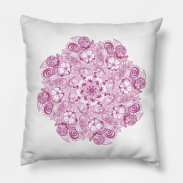 Floral Tornado Pillow by lizzyad