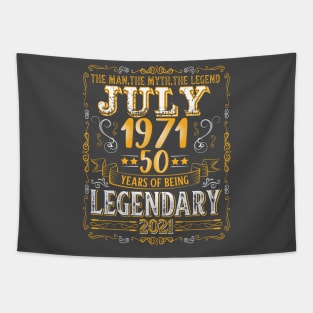 The Men the Myth the Legend since July 1971 50th Birtday Tapestry