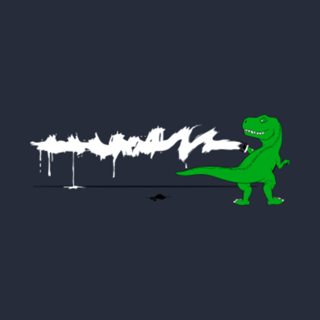 T Rex Dinosaur Trys Painting Funny T Rex Dinosaur Trys Painting