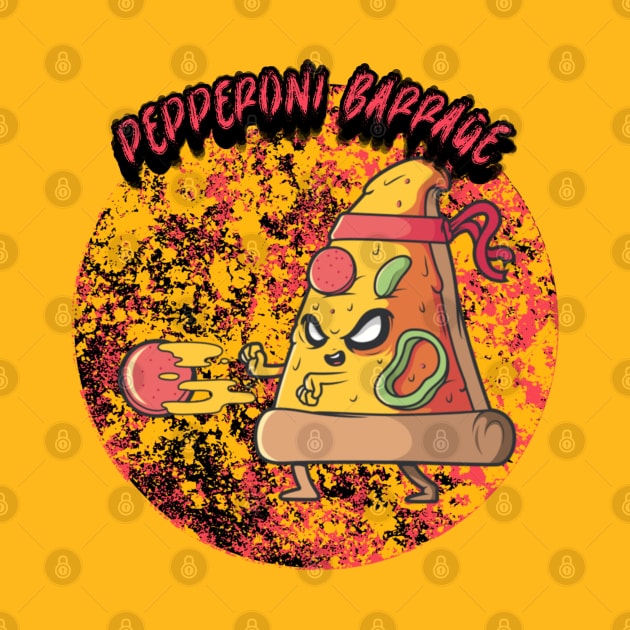 Pepperoni Barrage Graphic by CTJFDesigns