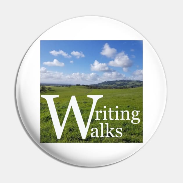 Writing Walks Logo Pin by The Ostium Network Merch Store