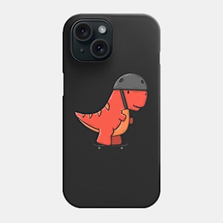 Skateboarding T-Rex Phone Case