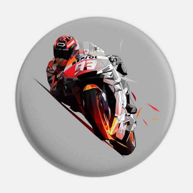 Marc Marquez low poly Pin by pxl_g