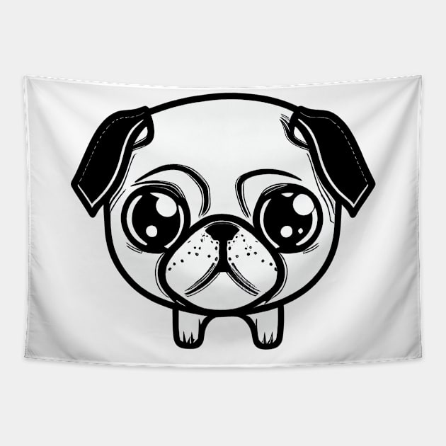 Pugface Tapestry by stkUA