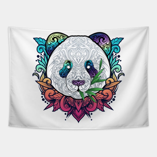 Happy Panda Tapestry by angoes25