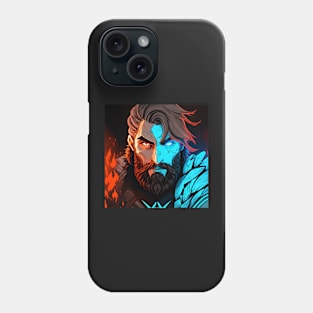 Artistic Viking Frost and Fire Phone Case