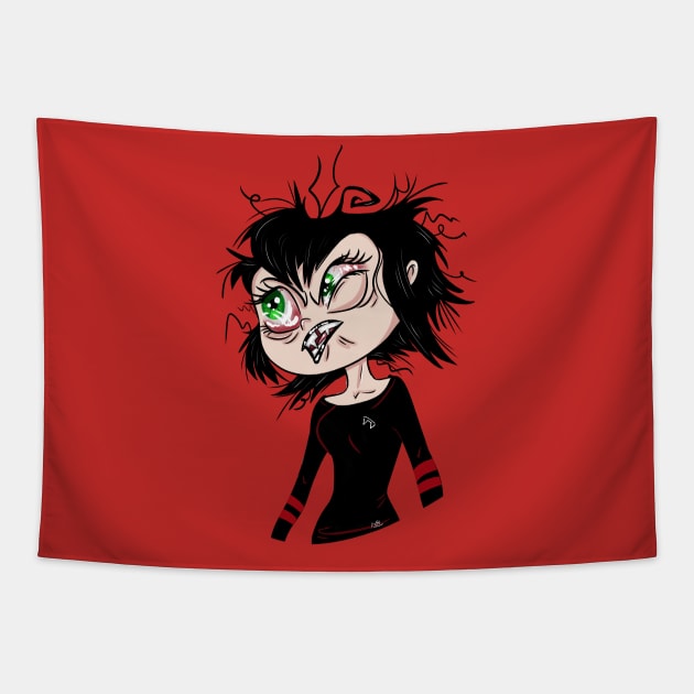 Vampire Goth Girl Tapestry by OCDVampire