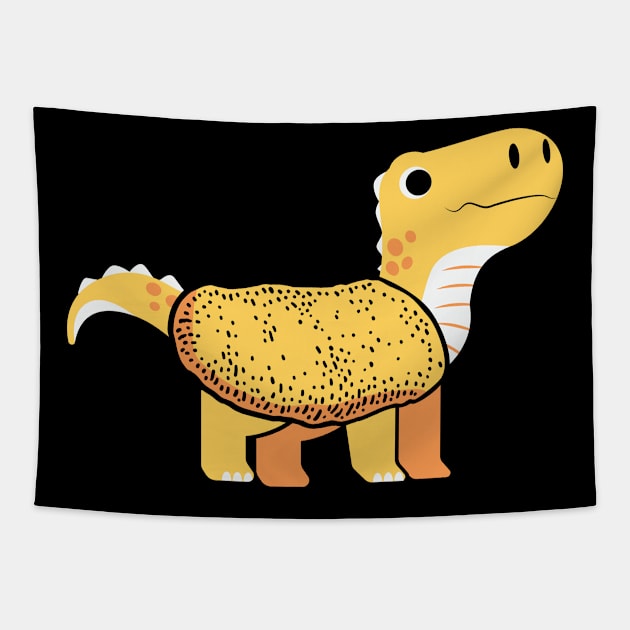 Chicken Nugget Dino Tapestry by TomCage