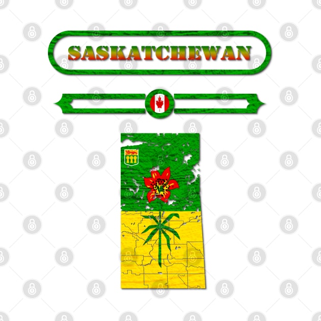 SASKATCHEWAN, CANADA, MAP OF SASKATCHEWAN. SAMER BRASIL by Samer Brasil