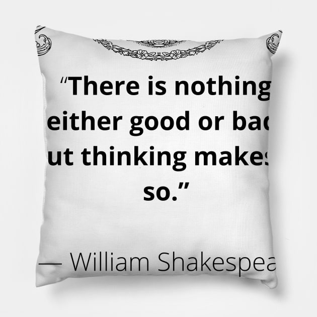 A Quote From Hamlet Pillow by Kidrock96