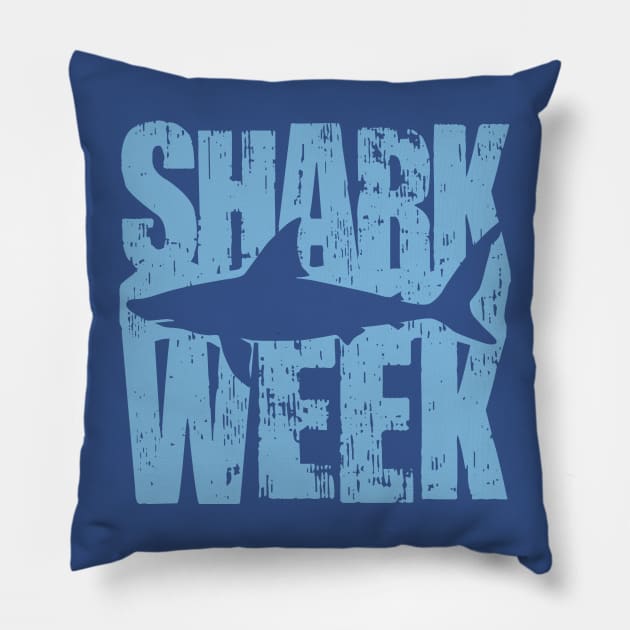 Shark Week Pillow by DetourShirts