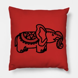 Indian Elephant Pillow