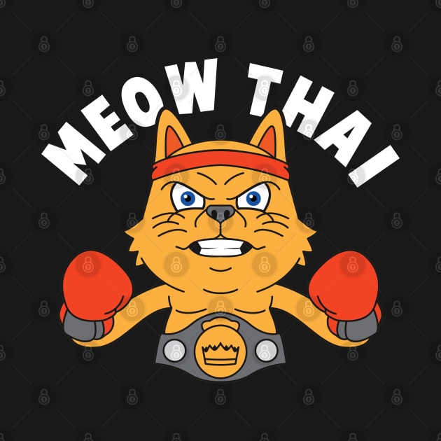 Meow Thai Cat by MMAMerch