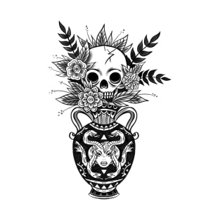 Mrs. Bouquet - traditional tattoo design - Black & Grey T-Shirt