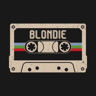 Personalized Blondie Name Birthday Vintage Cassette Tape T-Shirt