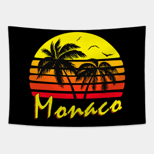 Monaco Retro Sunset Tapestry