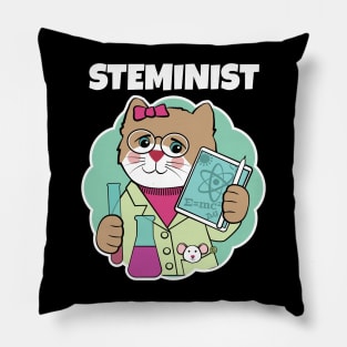 Steminist Science Feminist Pillow