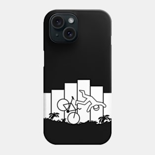 Flying cyclist Phone Case